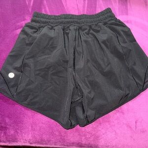 Lululemon athletics black running shorts size 2